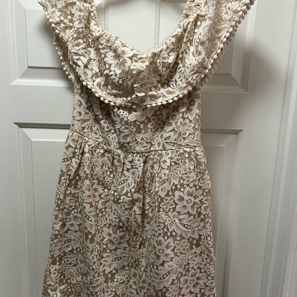 Altar'd State Cream Lace Dress